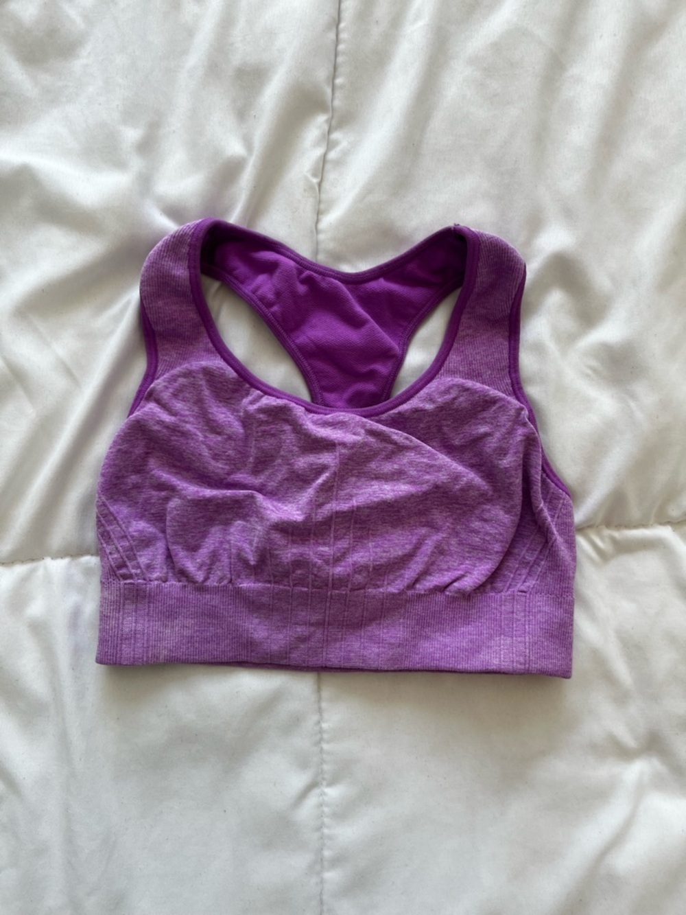 Champion Purple Racerback Sports Bra Size M